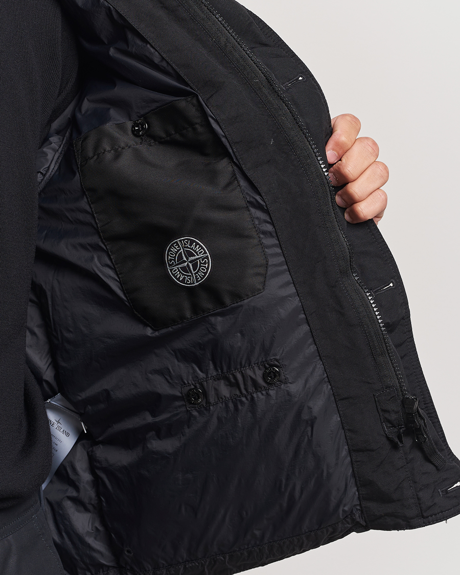 Herr | Jackor | Stone Island | Garment Dyed Recycled Nylon Down Jacket Black