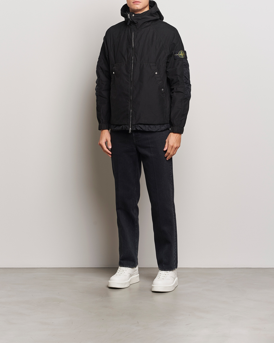 Herr | Jackor | Stone Island | Hooded Lightweight Tela Jacket Black
