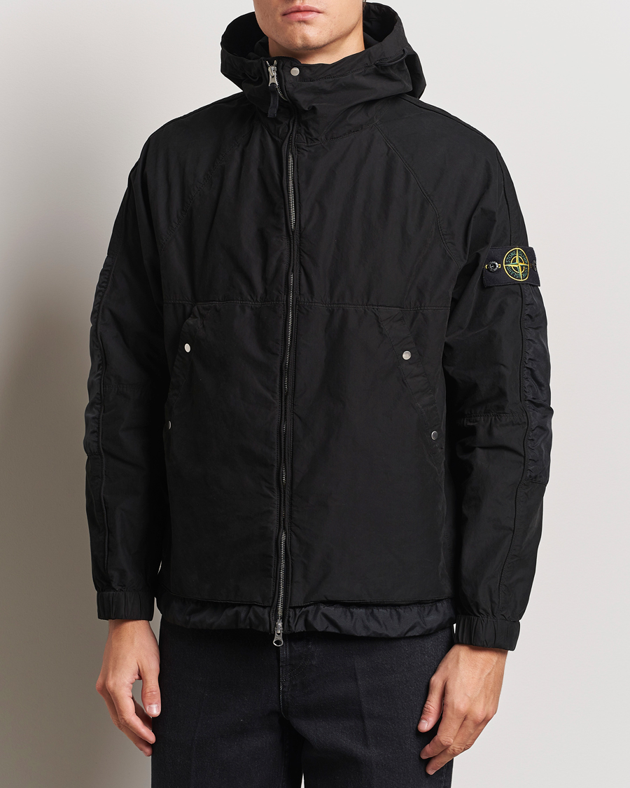Herr | Jackor | Stone Island | Hooded Lightweight Tela Jacket Black