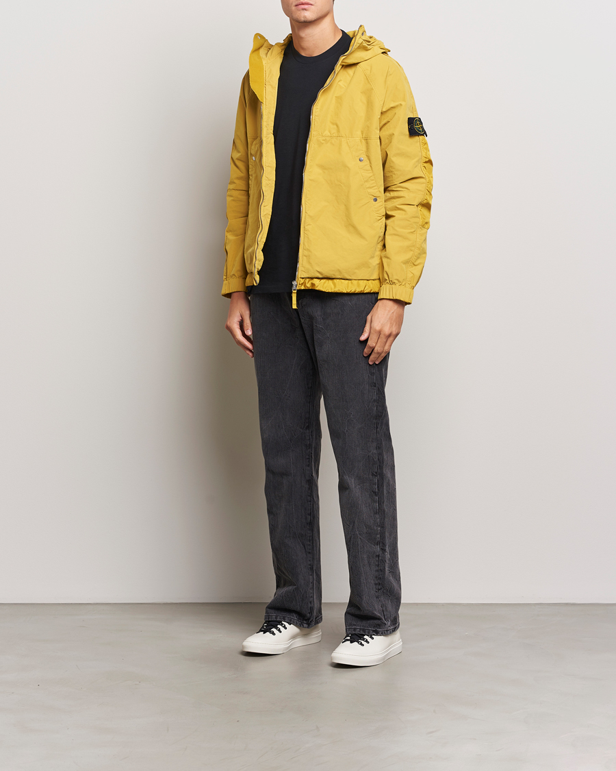 Herr | Jackor | Stone Island | Hooded Lightweight Tela Jacket Mustard
