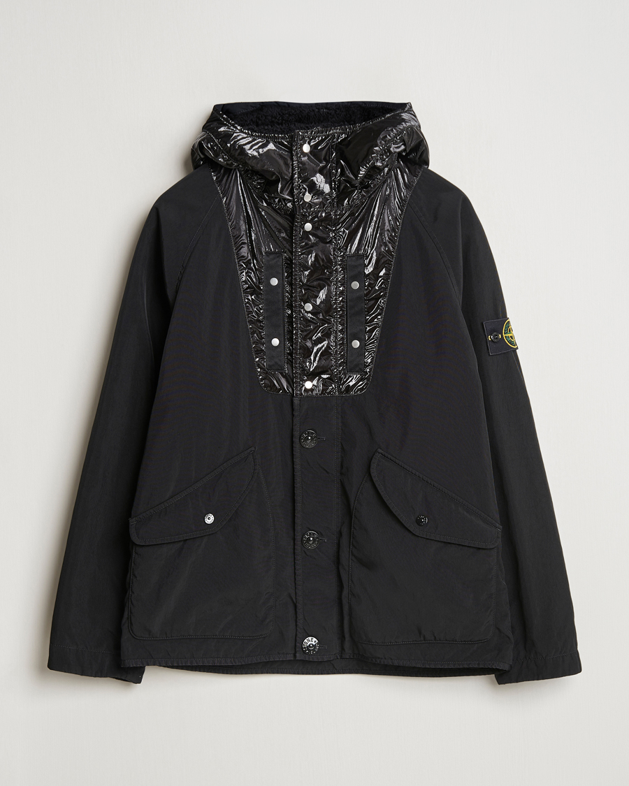 Herr | Jackor | Stone Island | Opaque Nylon Twill Garment Dyed Jacket Black