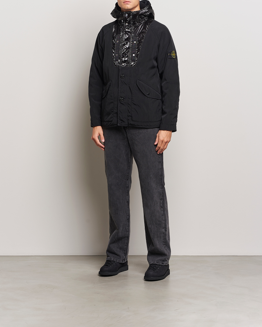 Herr | Jackor | Stone Island | Opaque Nylon Twill Garment Dyed Jacket Black
