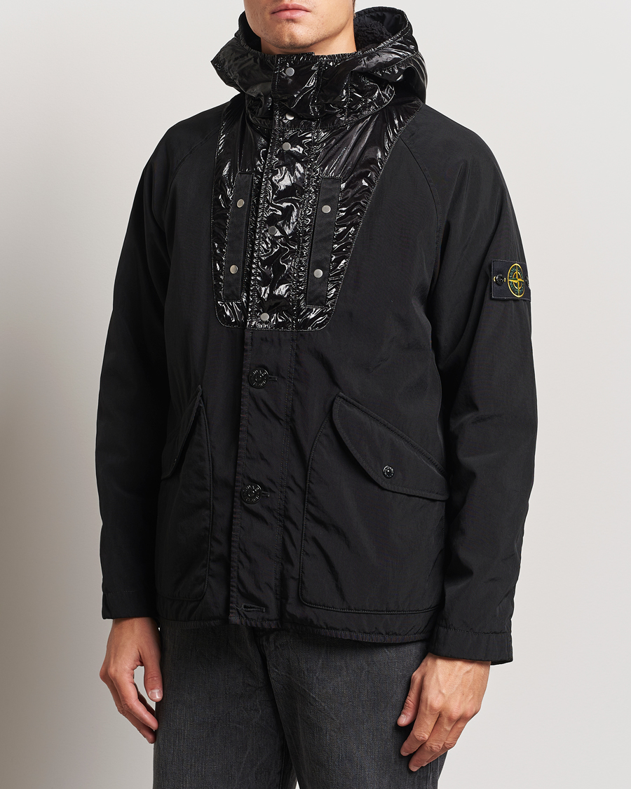 Herr | Jackor | Stone Island | Opaque Nylon Twill Garment Dyed Jacket Black
