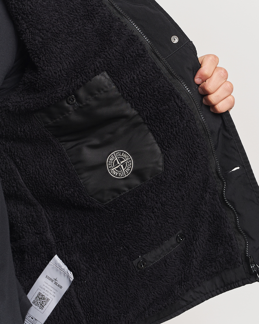 Herr | Jackor | Stone Island | Opaque Nylon Twill Garment Dyed Jacket Black