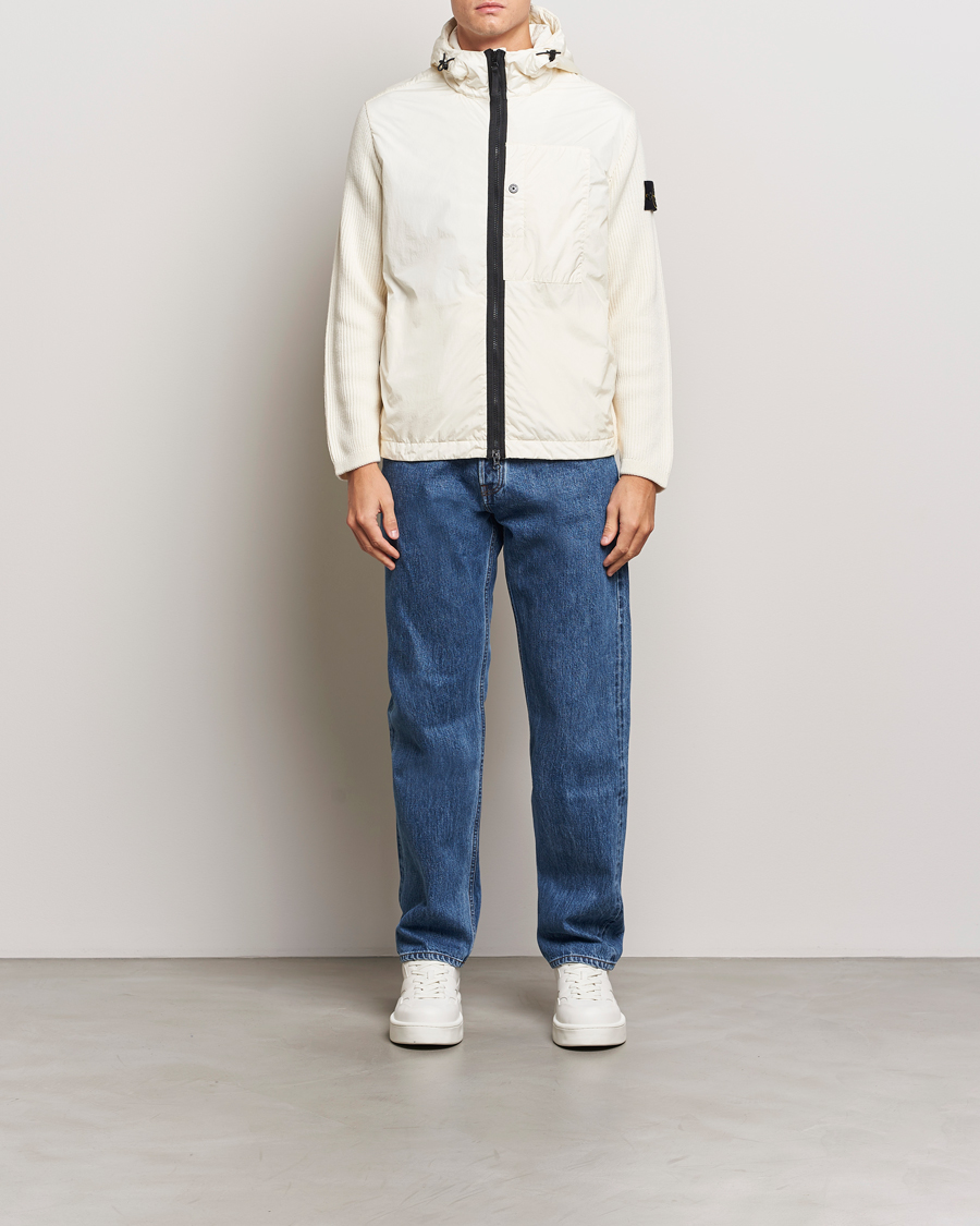 Herr | Jackor | Stone Island | Crinkle Reps Hybrid Wool Jacket Natural