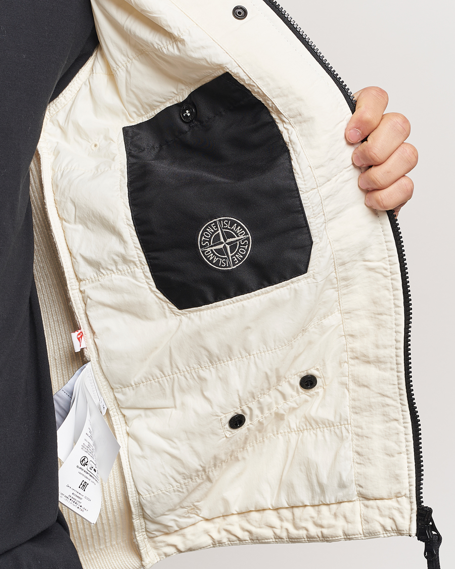 Herr | Jackor | Stone Island | Crinkle Reps Hybrid Wool Jacket Natural