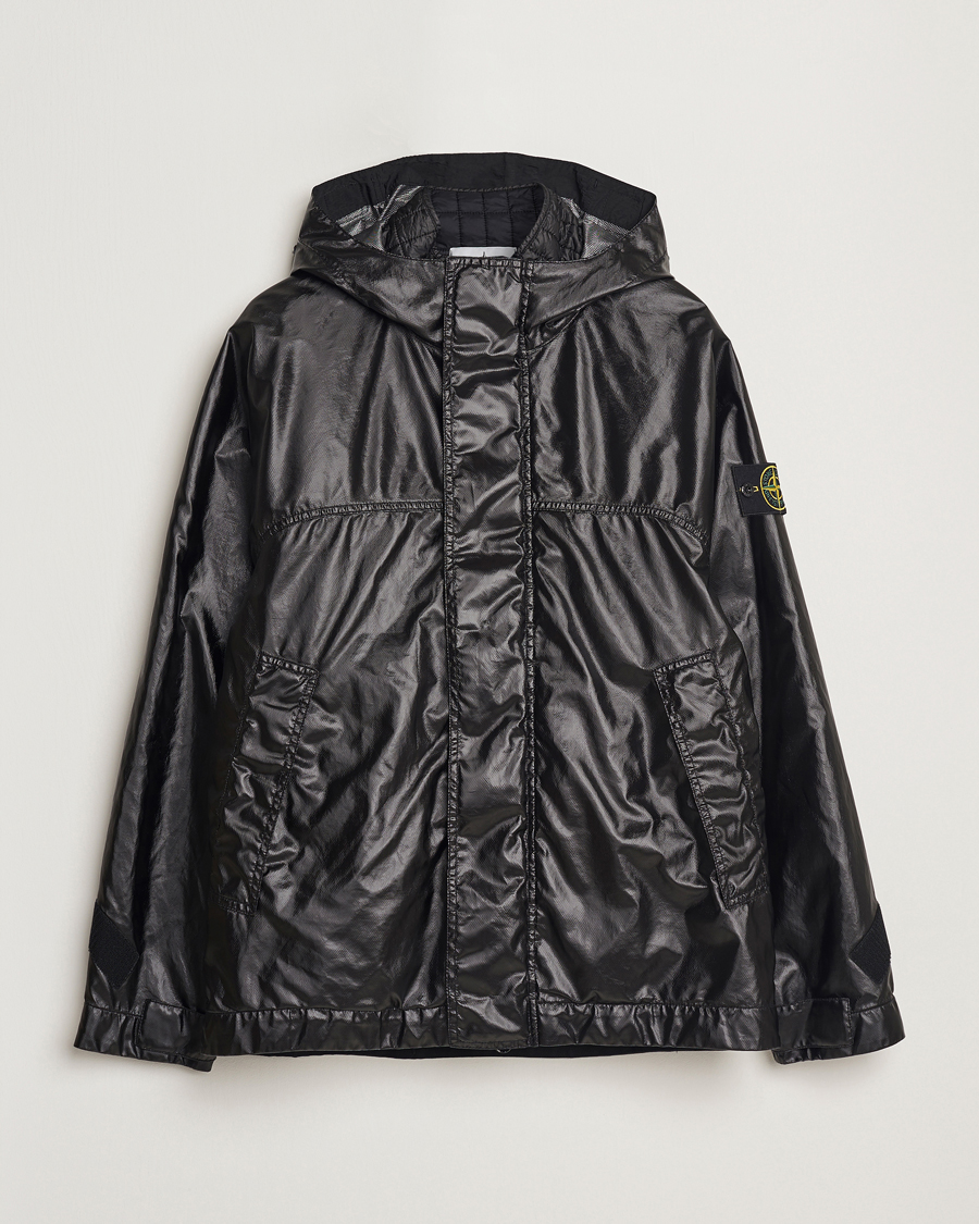 Herr | Jackor | Stone Island | Glass Cover-TC Garment Dyed Detach Vest Jacket Black