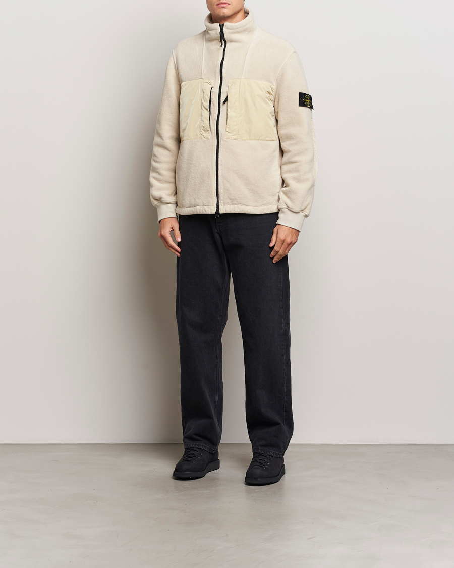 Herr | Jackor | Stone Island | Nylon Cotton Fleece Jacket Plaster