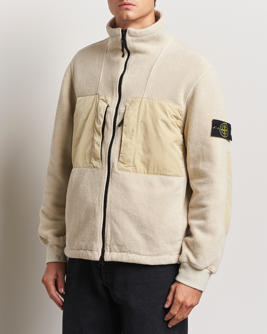 Herr | Jackor | Stone Island | Nylon Cotton Fleece Jacket Plaster