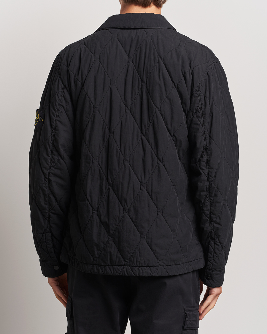 Herr | Jackor | Stone Island | 50 Fili Quilted-TC Garment Dyed Jacket Black