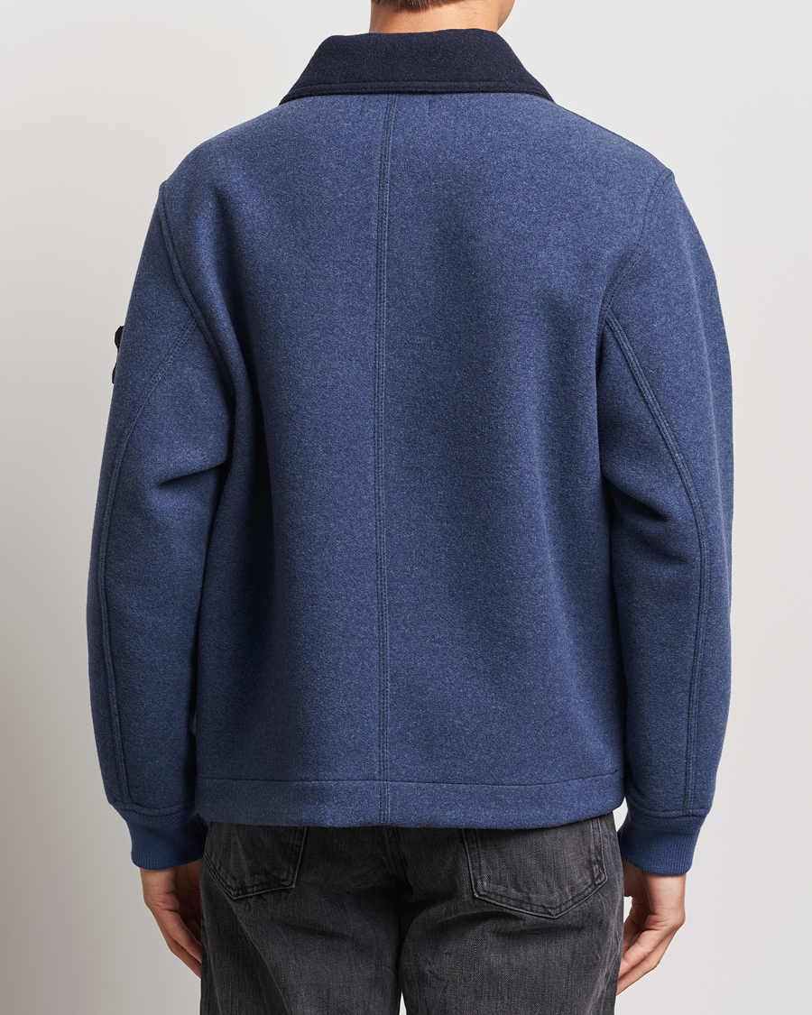 Herr | Jackor | Stone Island | Panno Speciale Wool Nylon Jacket Royal Blue