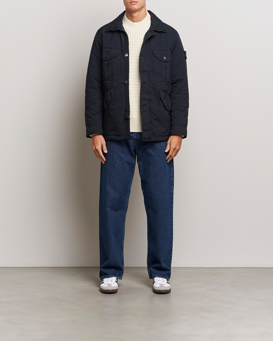 Herr | Jackor | Stone Island | David TC Field Jacket Navy Blue