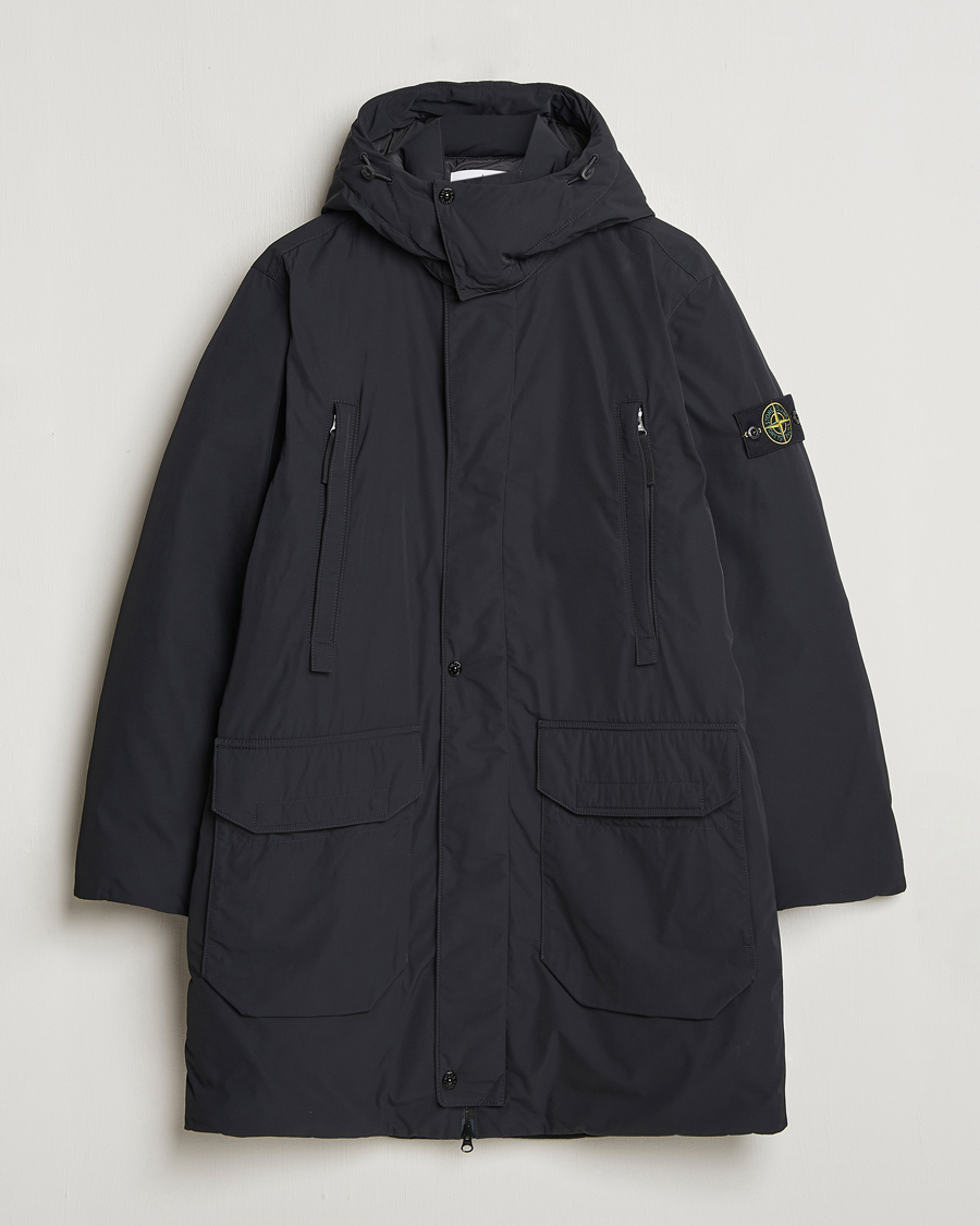 Herr | Jackor | Stone Island | Micro Twill Hooded Parka Black