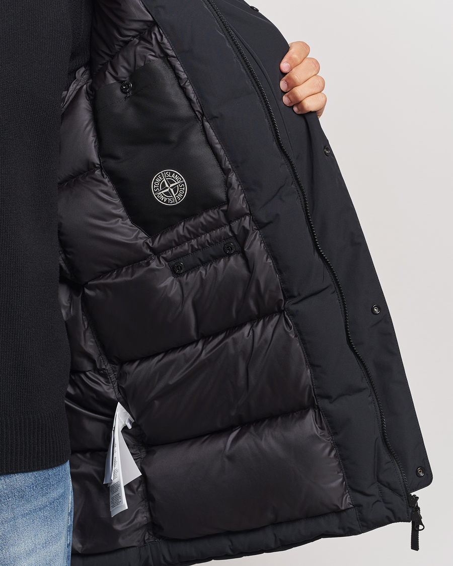 Herr | Jackor | Stone Island | Micro Twill Hooded Parka Black
