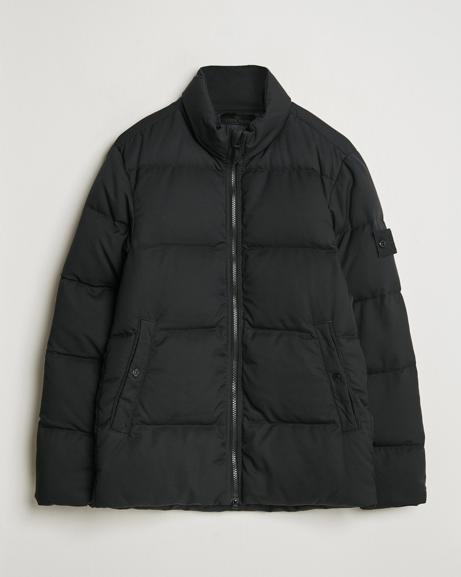 Herr | Jackor | Stone Island | Ghost Wool Twill Down Jacket Black