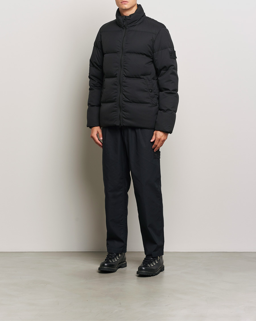 Herr | Jackor | Stone Island | Ghost Wool Twill Down Jacket Black