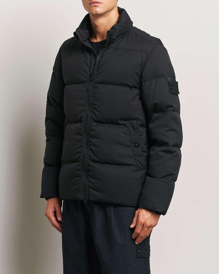 Herr | Jackor | Stone Island | Ghost Wool Twill Down Jacket Black