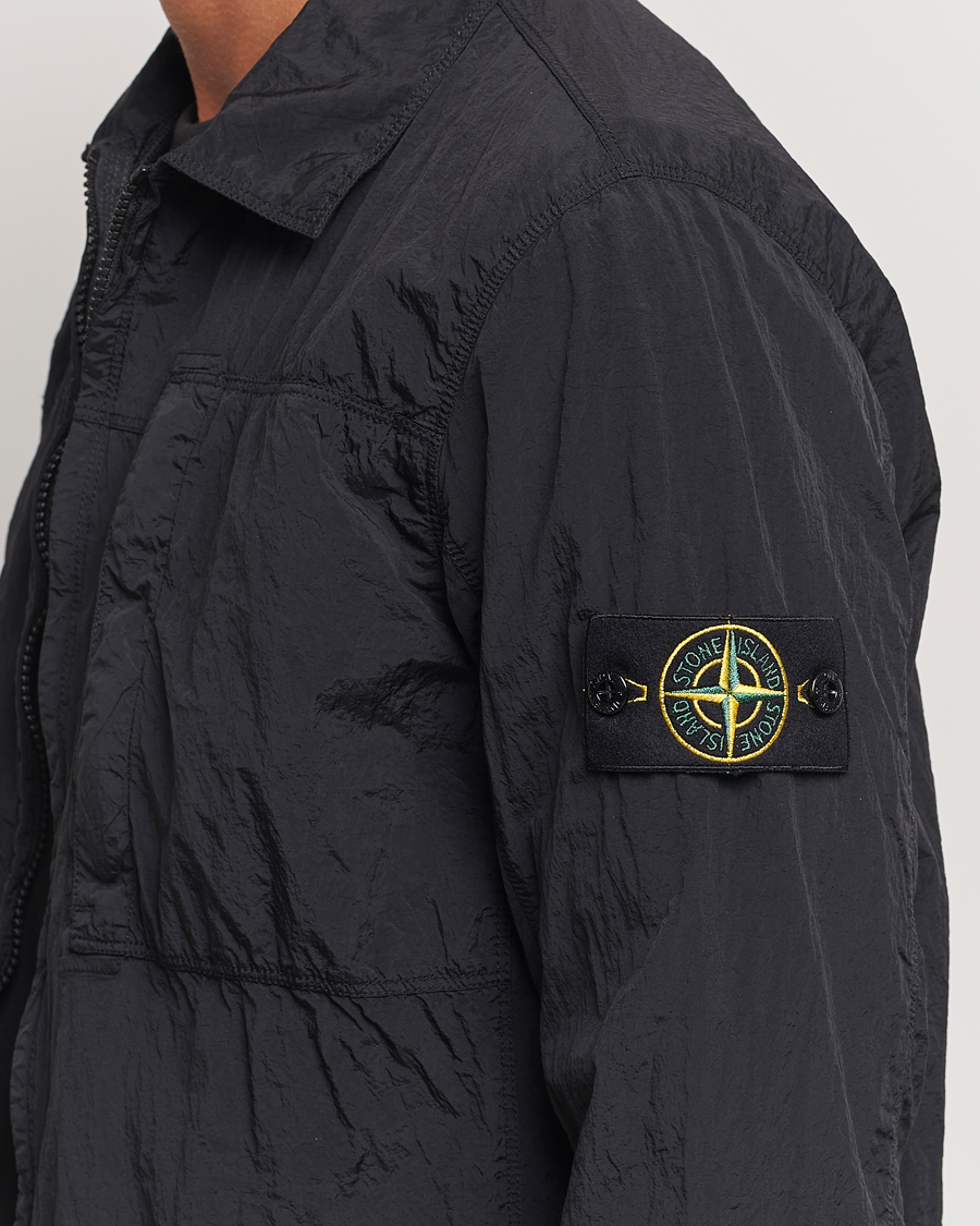 Herr | Skjortor | Stone Island | Nylon Metal Zip Overshirt Black