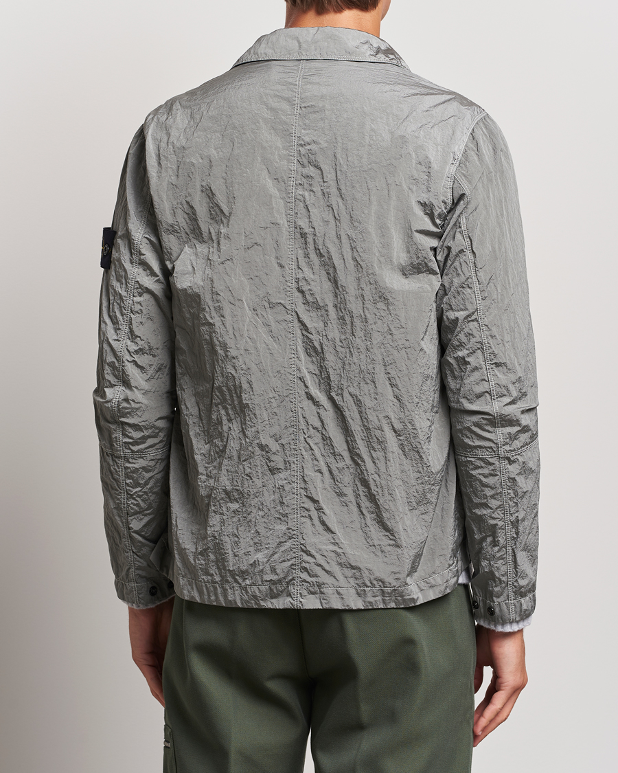 Herr | Skjortor | Stone Island | Nylon Metal Zip Overshirt Grey
