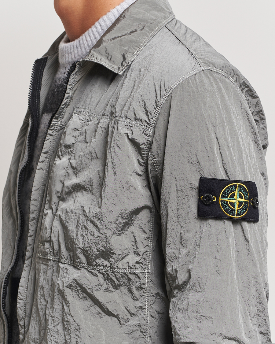 Herr | Skjortor | Stone Island | Nylon Metal Zip Overshirt Grey