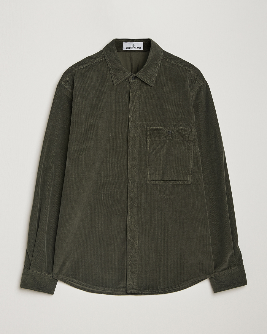 Herr | Skjortor | Stone Island | Cotton Cord Overshirt Musk