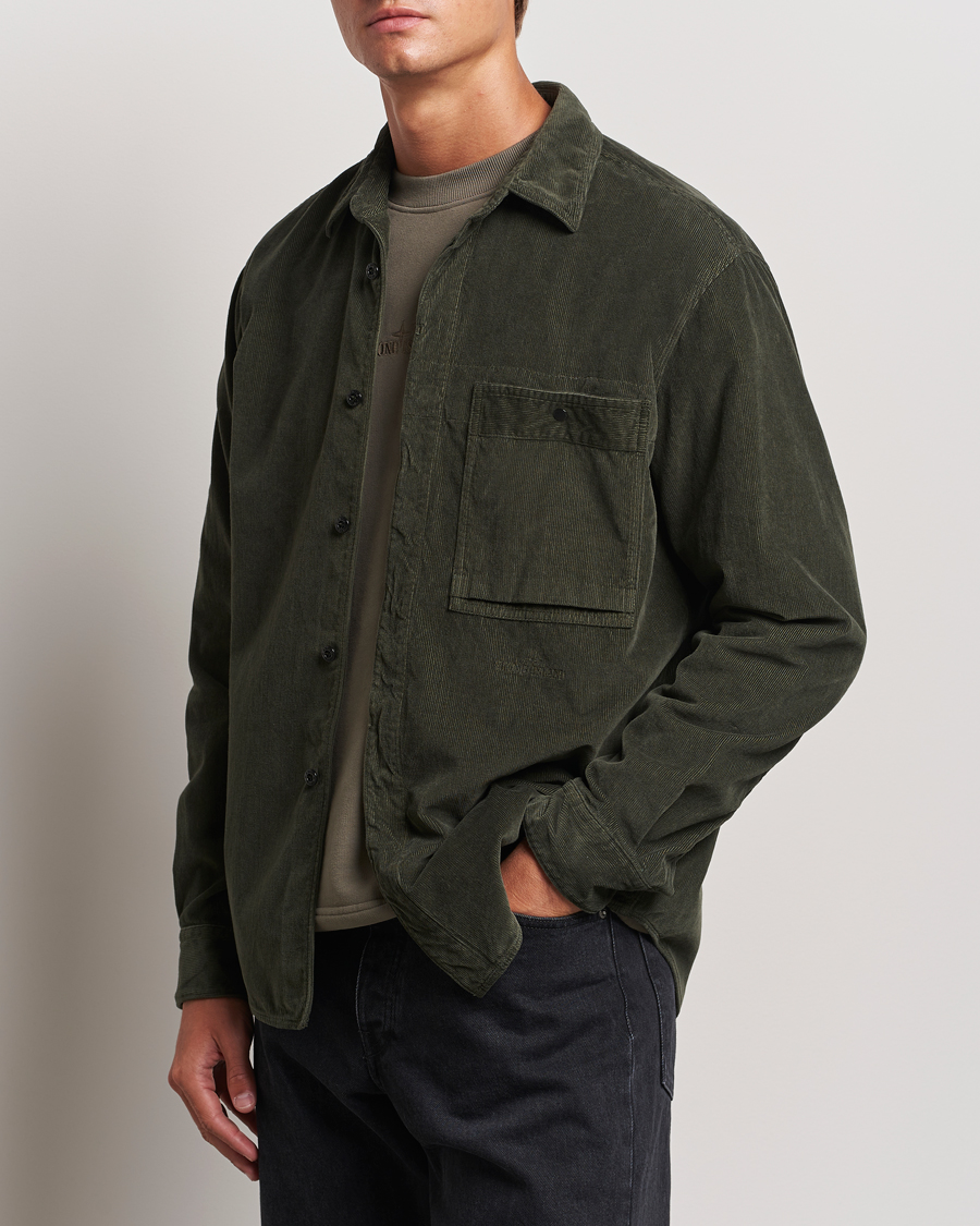 Herr | Skjortor | Stone Island | Cotton Cord Overshirt Musk