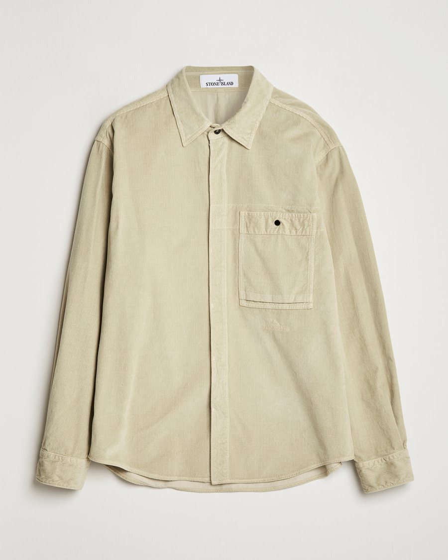 Herr | Skjortor | Stone Island | Cotton Cord Overshirt Plaster