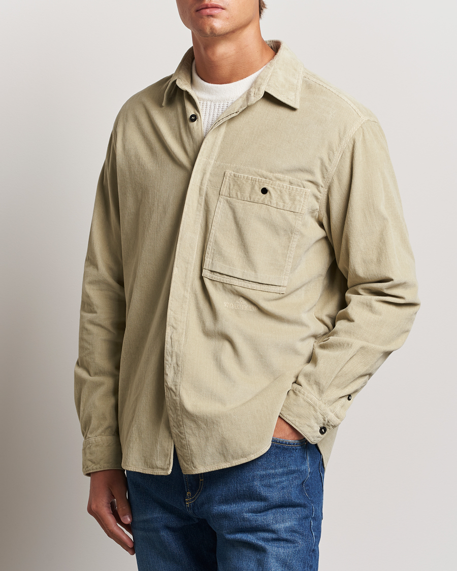 Herr | Skjortor | Stone Island | Cotton Cord Overshirt Plaster