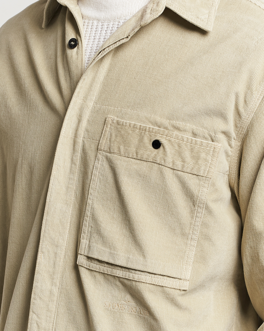 Herr | Skjortor | Stone Island | Cotton Cord Overshirt Plaster