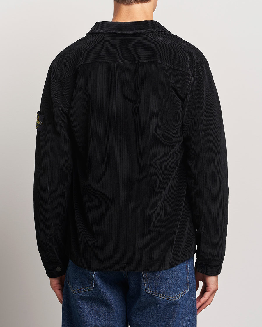 Herr | Skjortor | Stone Island | Garment Dyed Corduroy Overshirt Black