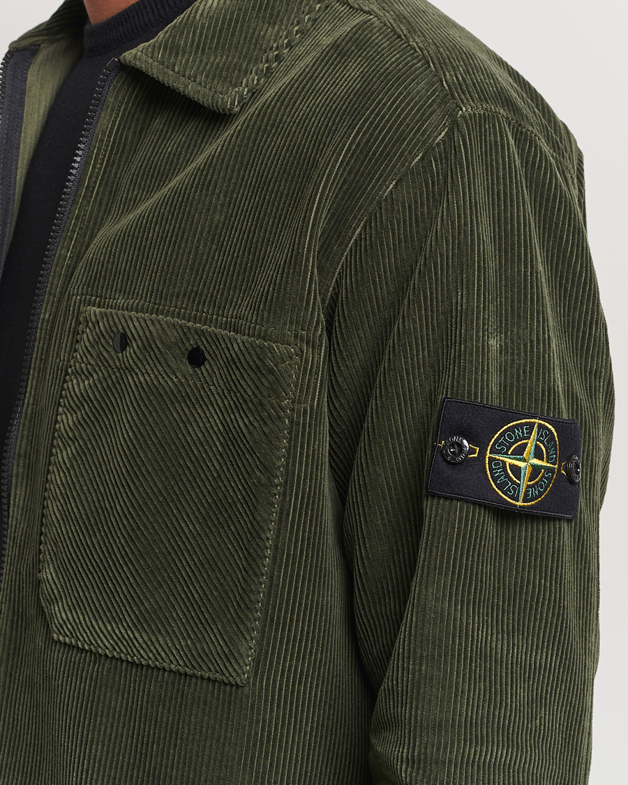 Herr | Skjortor | Stone Island | Garment Dyed Corduroy Overshirt Musk