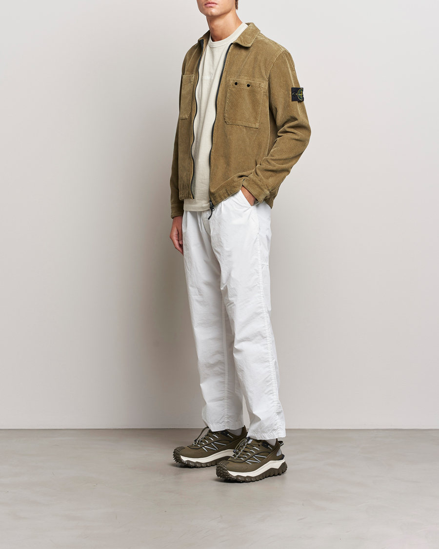 Herr | Skjortor | Stone Island | Garment Dyed Corduroy Overshirt Biscuit