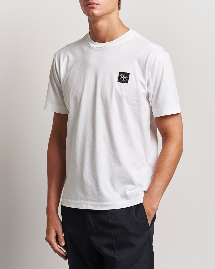 Herr | T-Shirts | Stone Island | Garment Dyed Jersey T-Shirt White