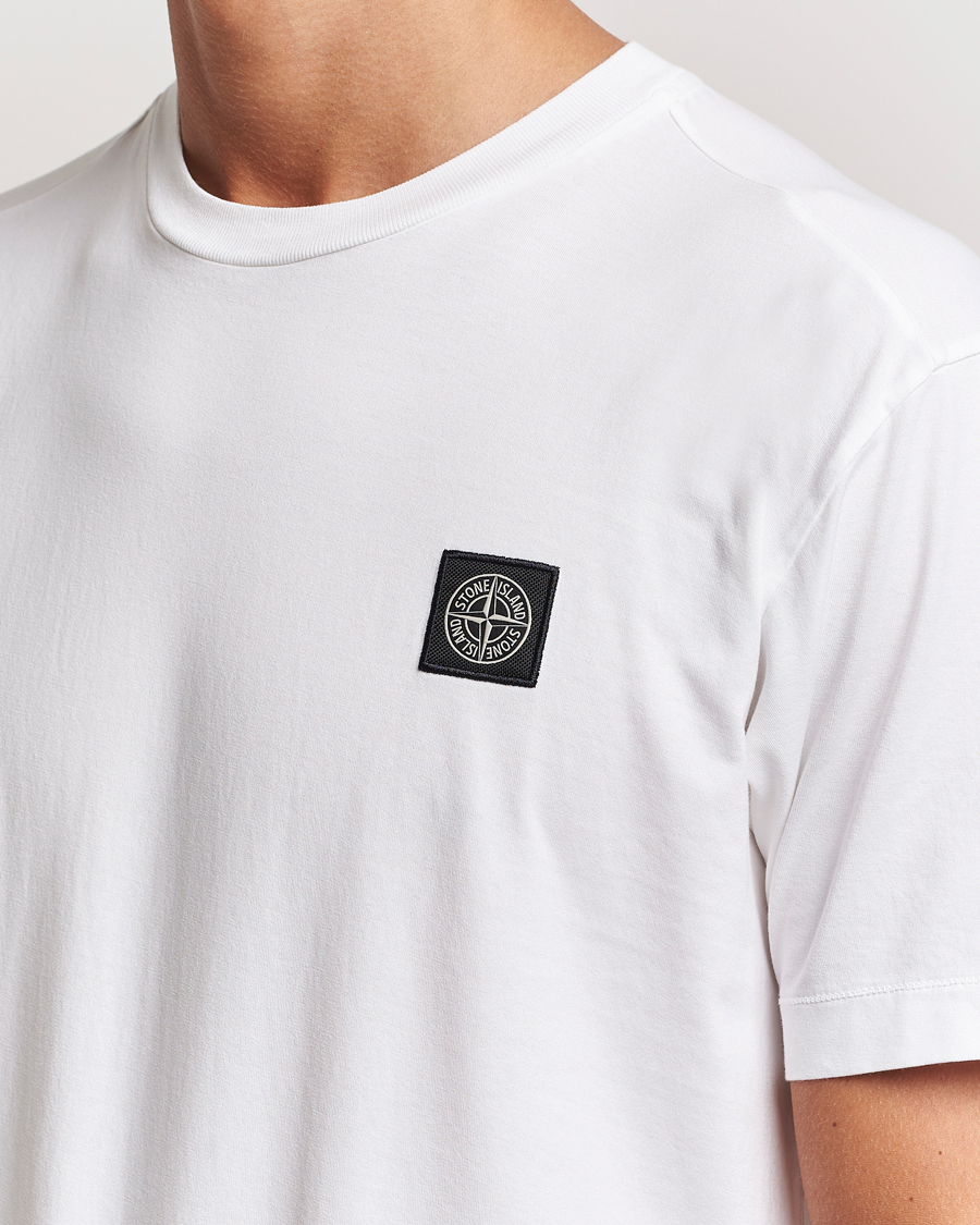 Herr | T-Shirts | Stone Island | Garment Dyed Jersey T-Shirt White