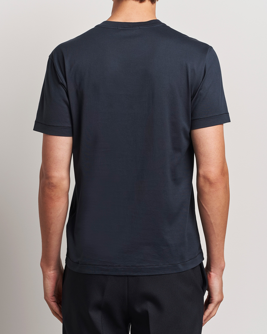 Herr | T-Shirts | Stone Island | Garment Dyed Jersey T-Shirt Navy Blue