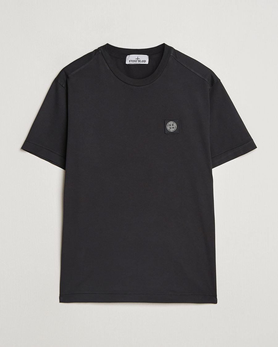 Herr | T-Shirts | Stone Island | Garment Dyed Jersey T-Shirt Black