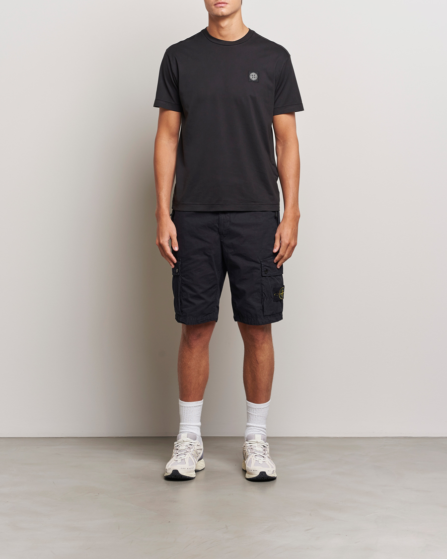 Herr | T-Shirts | Stone Island | Garment Dyed Jersey T-Shirt Black