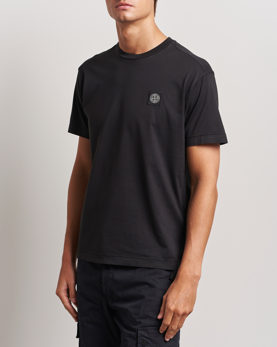 Herr | T-Shirts | Stone Island | Garment Dyed Jersey T-Shirt Black