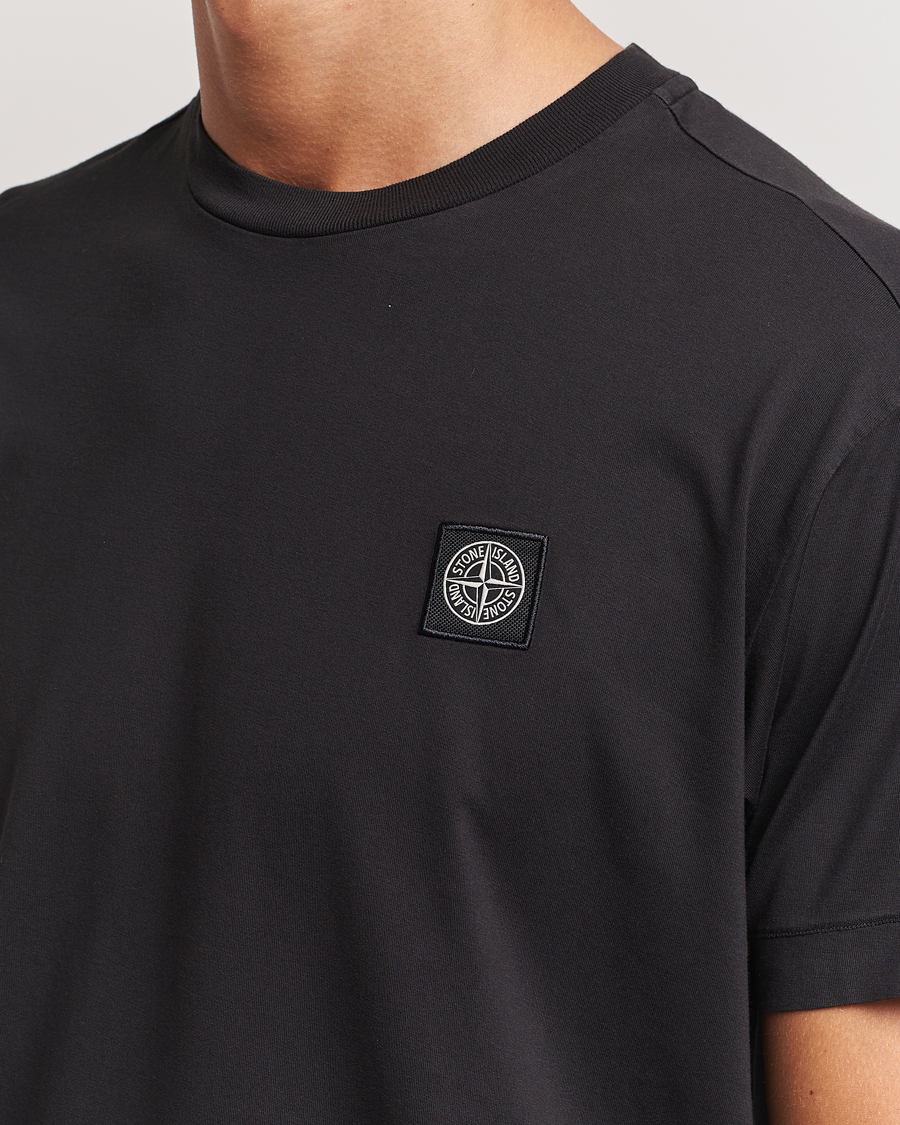 Herr | T-Shirts | Stone Island | Garment Dyed Jersey T-Shirt Black