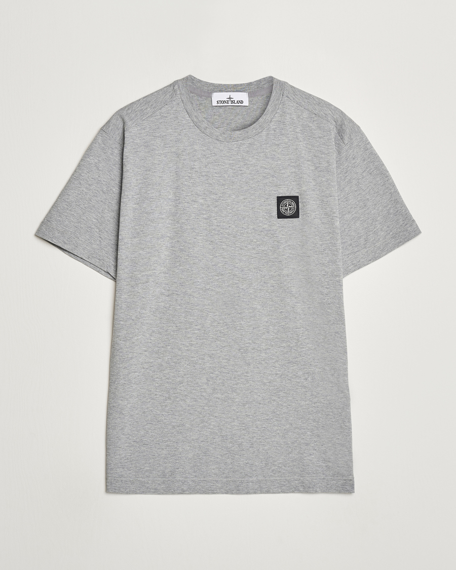 Herr | T-Shirts | Stone Island | Garment Dyed Jersey T-Shirt Melange Grey