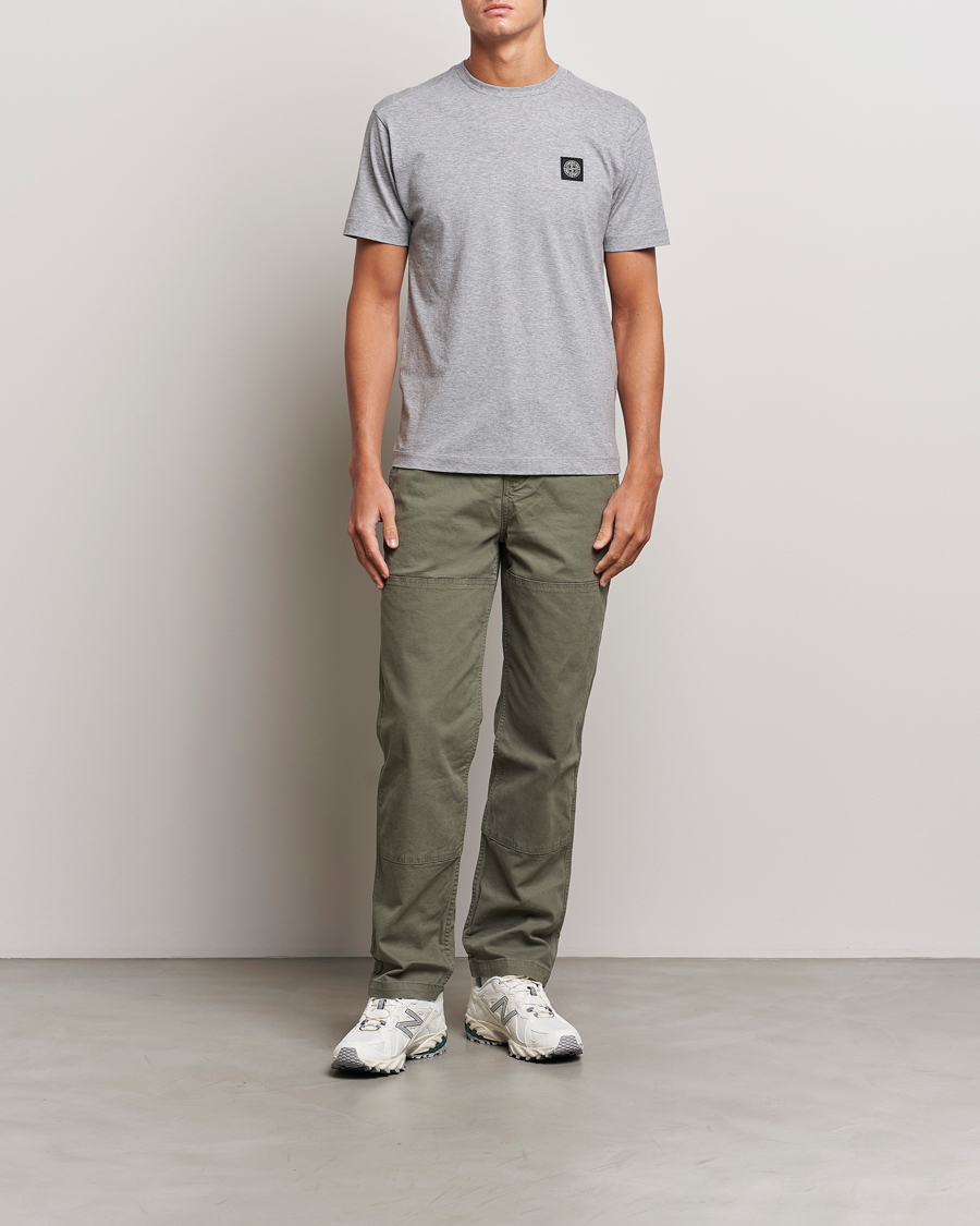 Herr | T-Shirts | Stone Island | Garment Dyed Jersey T-Shirt Melange Grey