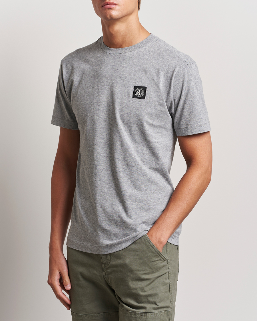 Herr | T-Shirts | Stone Island | Garment Dyed Jersey T-Shirt Melange Grey