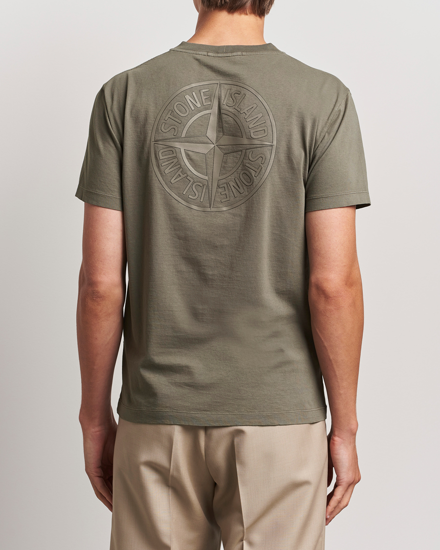Herr | T-Shirts | Stone Island | Garment Dyed Jersey Logo T-Shirt Walnut
