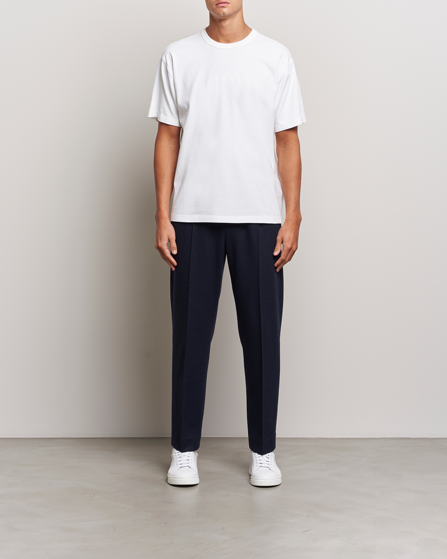 Herr | T-Shirts | Stone Island | Old Dyed Cotton Logo T-Shirt White