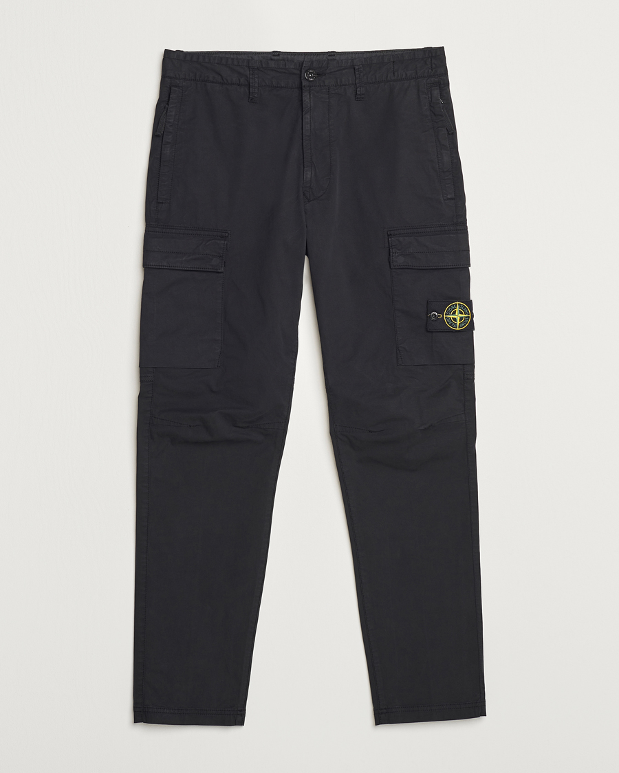 Herr | Byxor | Stone Island | Stretch Cotton Gabardine Trousers Black