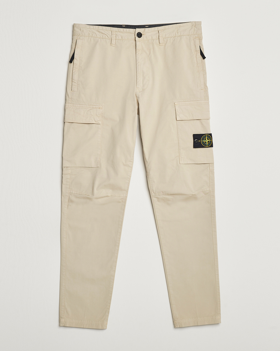Herr | Byxor | Stone Island | Stretch Cotton Gabardine Trousers Plaster