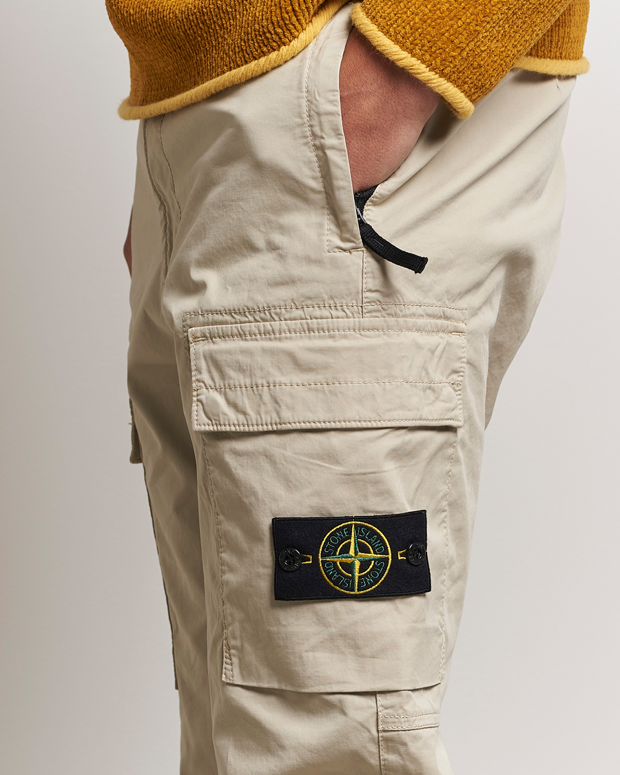 Herr | Byxor | Stone Island | Stretch Cotton Gabardine Trousers Plaster
