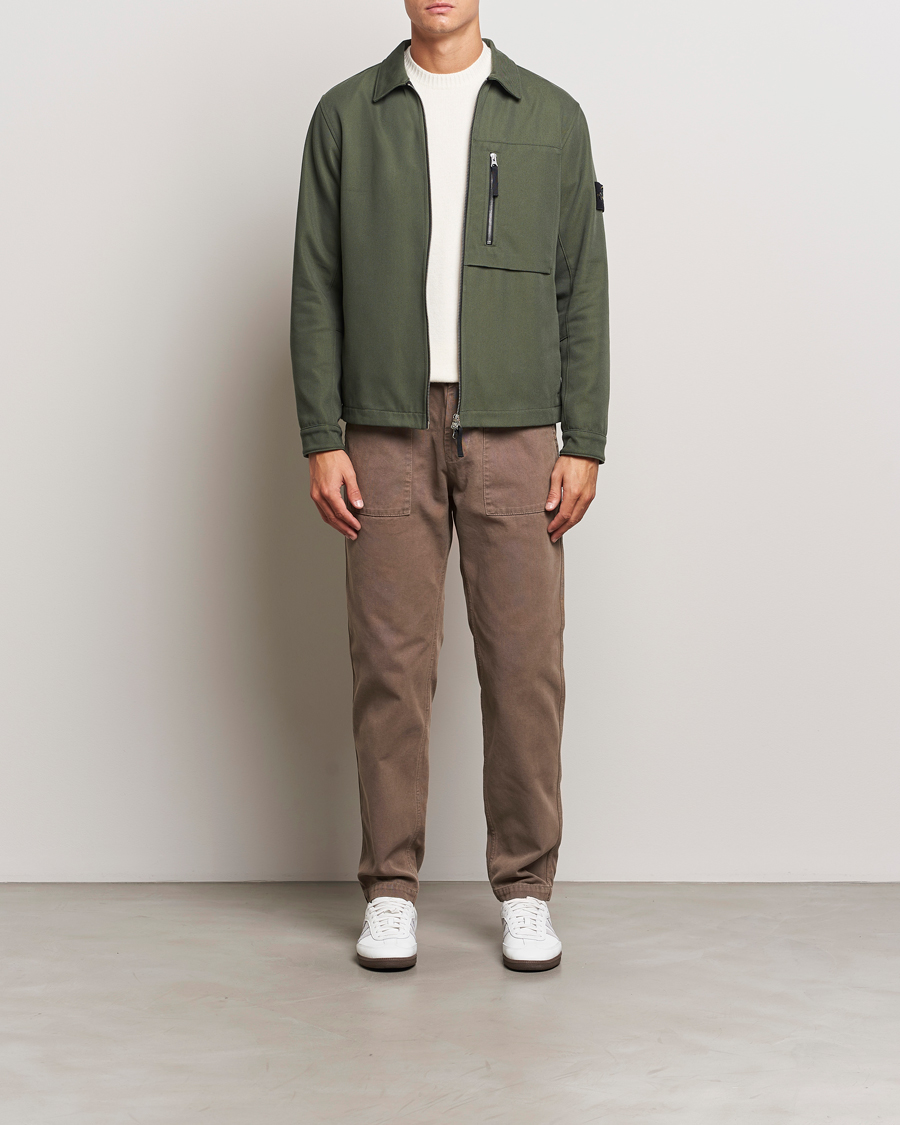 Herr | Byxor | Stone Island | Panama Cotton Pants Walnut