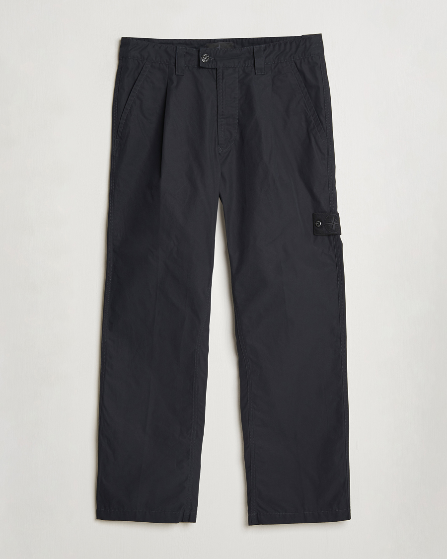 Herr | Byxor | Stone Island | Ghost Cotton Ventile Pants Black
