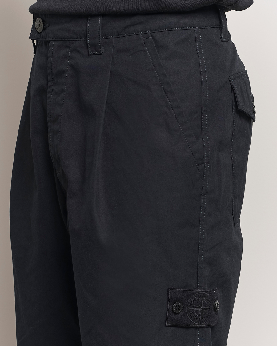 Herr | Byxor | Stone Island | Ghost Cotton Ventile Pants Black